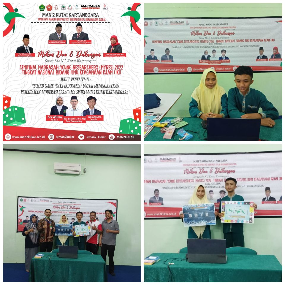 Dua Siswa MAN 2 Kukar Lakukan Presentasi Hasil Penelitian MYRES tahun 2022